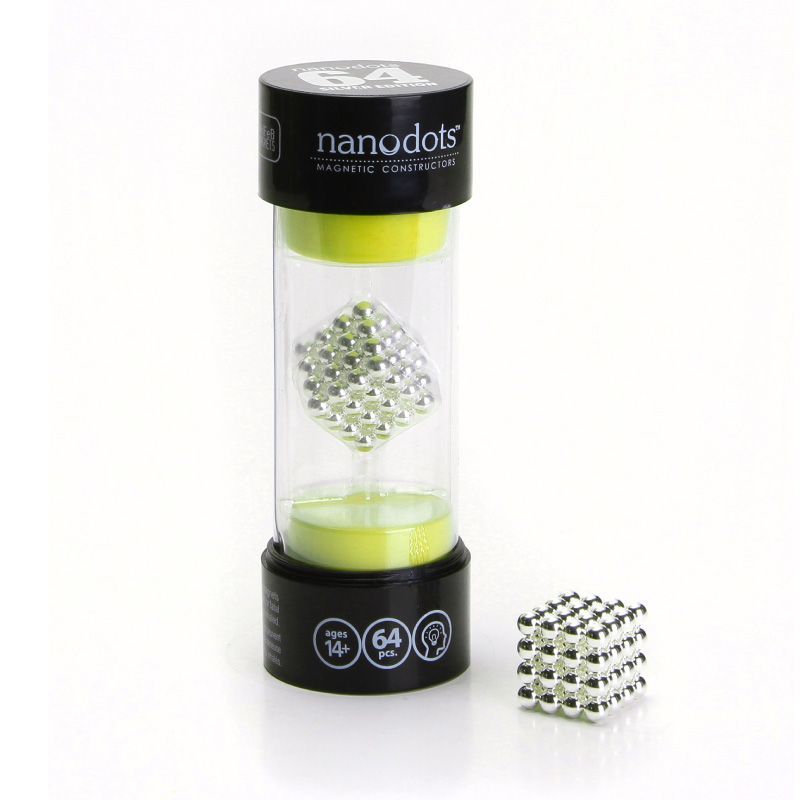 Nanodots 64 Silver Magnetic Dots