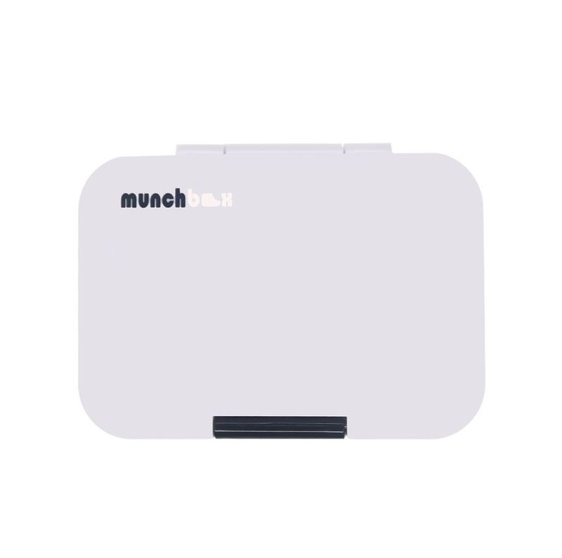 Munchbox Munchi Snack White Pearl White/Black Lunchbox