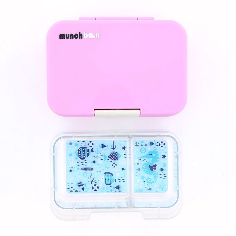 Munchbox Munchi Snack Pink Marshmallow Vanilla Latch Pink/White Lunchbox