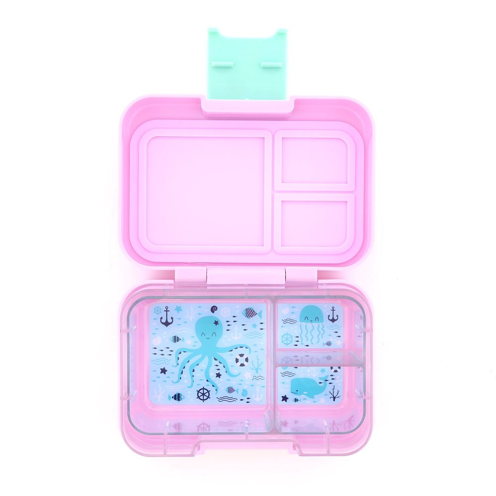 Munchbox Munchi Snack Pink Marshmallow Mint Latch Pink/Mint Lunchbox