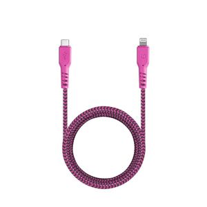 Energea Fibratough USB-C to Lightning Cable 1.5M Pink
