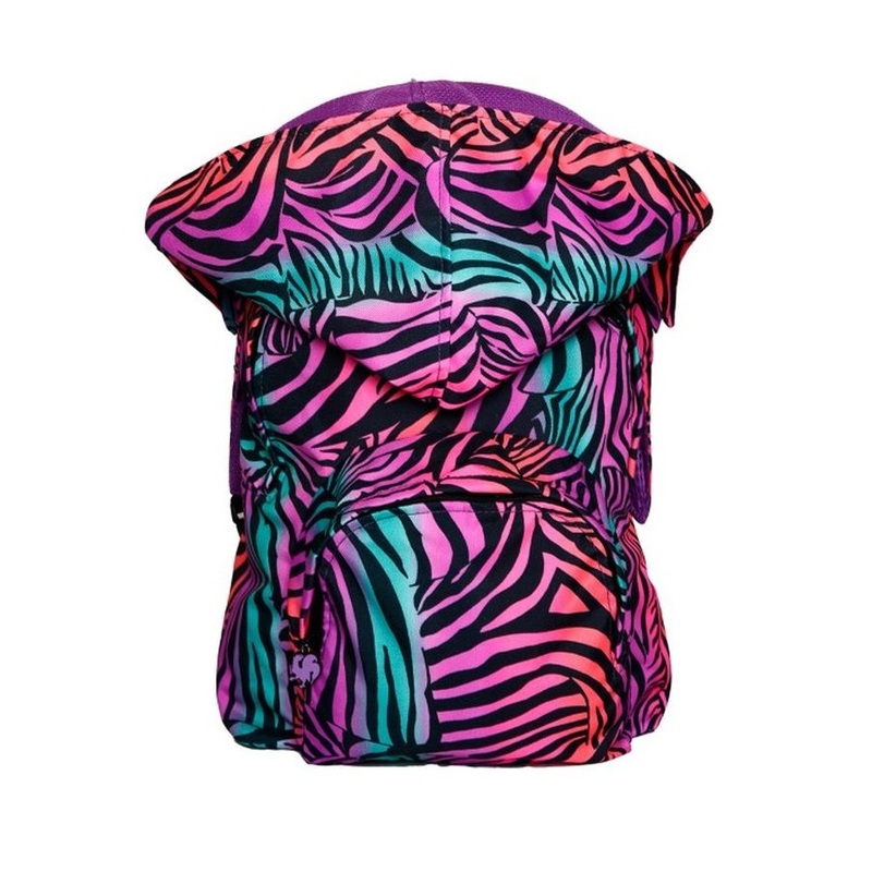 Morikukko Kool Zebra Hooded Backpack