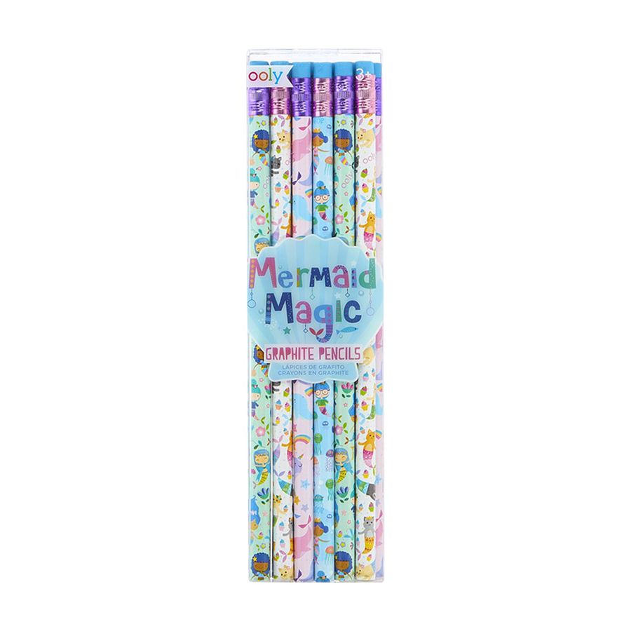 أقلام جرافيت Mermaid Magic من OOLY (مجموعة من 12 قطعة)