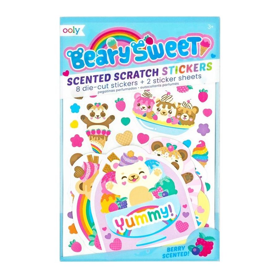 OOLY Scented Scratch Stickers Beary Sweet
