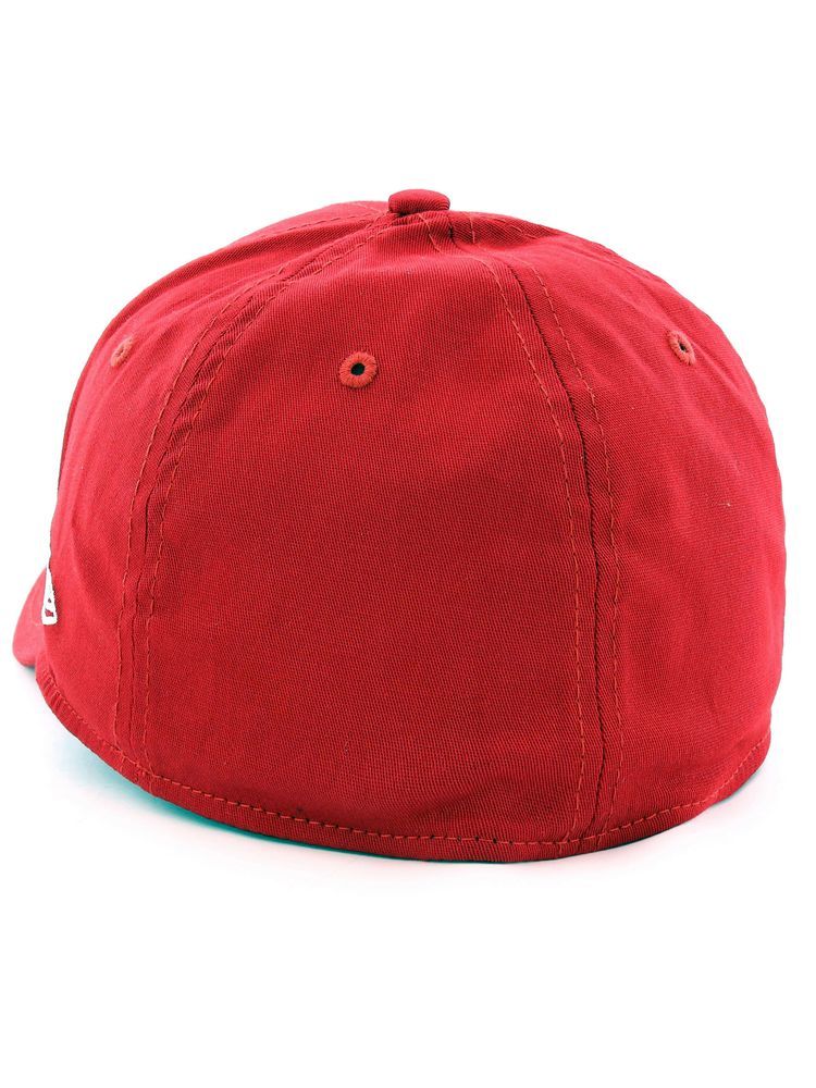 قبعة ام ال بي بيزك نيويورك يانكيز للرجال أحمر فاتح/أبيض أوبتيك