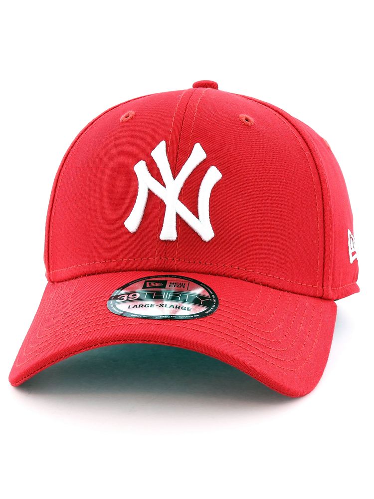 New Era MLB Basic NY Yankees Cap Scarlet/Optic White