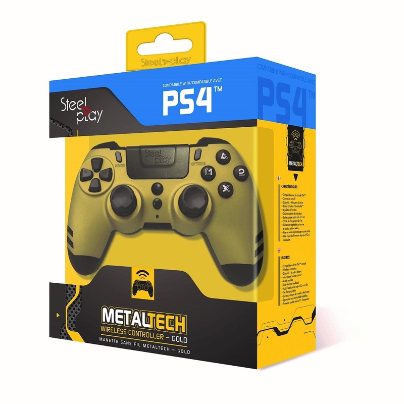 Steelplay Metaltech Wireless Controller Gold for PS4