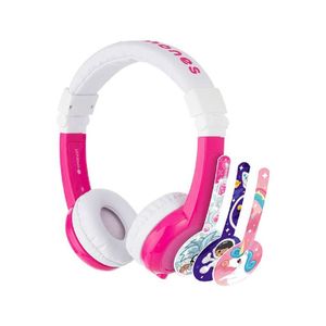 Buddyphones Unicorn Foldable Headphones with Mic Pink