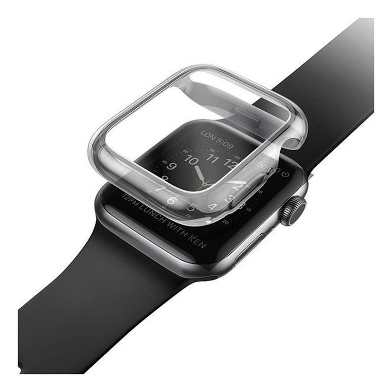 Uniq Garde Hybrid 44mm Case Smoked Tinted Grey with Screen Protector for Apple Watch S4