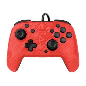 PDP Faceoff Deluxe+ Audio Wired Controller for Nintendo Switch - Red Camo