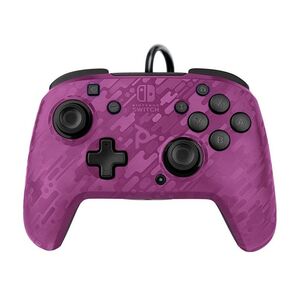 PDP Faceoff Deluxe+ Audio Wired Controller for Nintendo Switch - Purple Camo