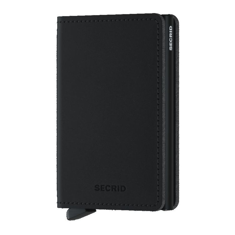 Secrid Slimwallet Leather Wallet Vegan Soft Touch Black