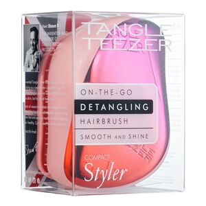 Tangle Teezer Compact Styler Hair Brush - Ombre Chrome Pink/Peach
