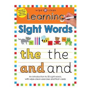 Learning Sight Words Wipe Clean Spirals | Roger Priddy