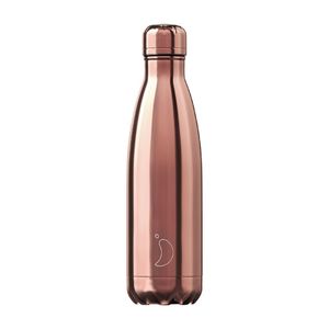 Chilly's Bottle Chrome/Rose Gold 500ml Water Bottle
