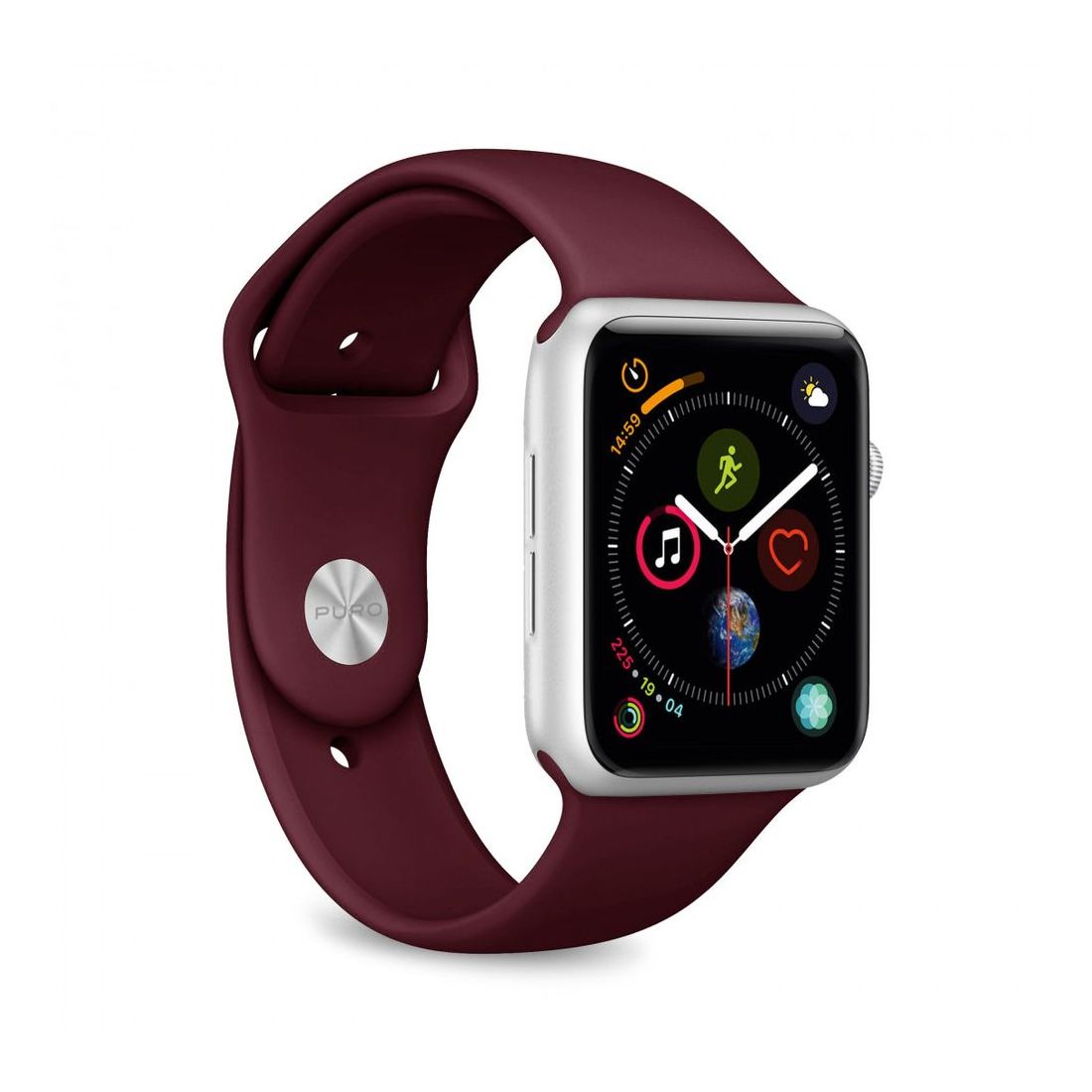 Puro Apple Watch Band 3PCs Set 42-44mm Bordeaux (Compatible with Apple Watch 42/44/45mm)