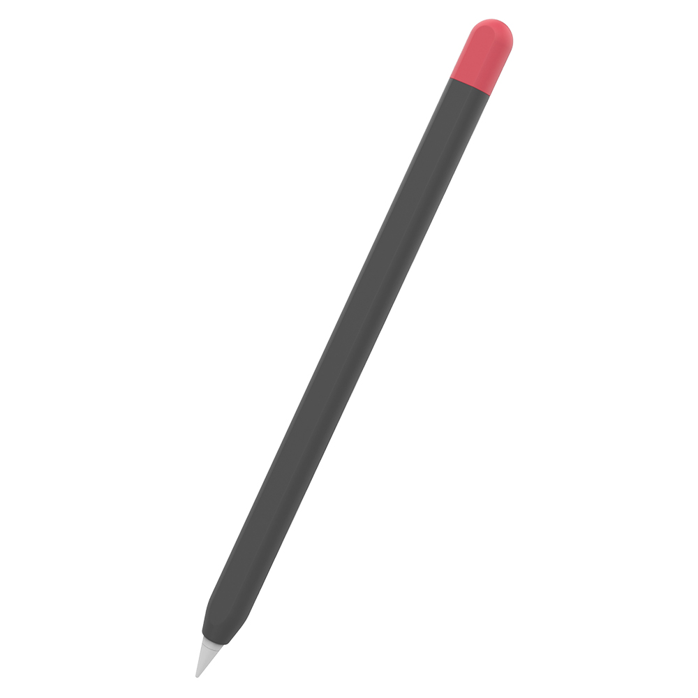 غلاف سيليكون بلون ثنائي الدرجة لقلم أبل من الجيل الأول والثاني غطاء من السيليكون، 1 غطاء سفلي من السيليكون