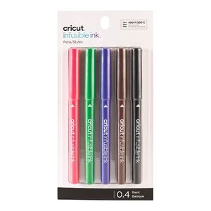 Cricut Explore/Maker Infusible Ink Fine Point Pen Set 0.4mm - Basics (Set of 5)
