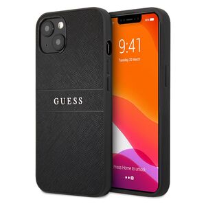 Guess PU Leather Case Saffiano for iPhone 13 Black