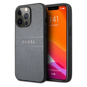 Guess PU Leather Case Saffiano for iPhone 13 Pro Gray