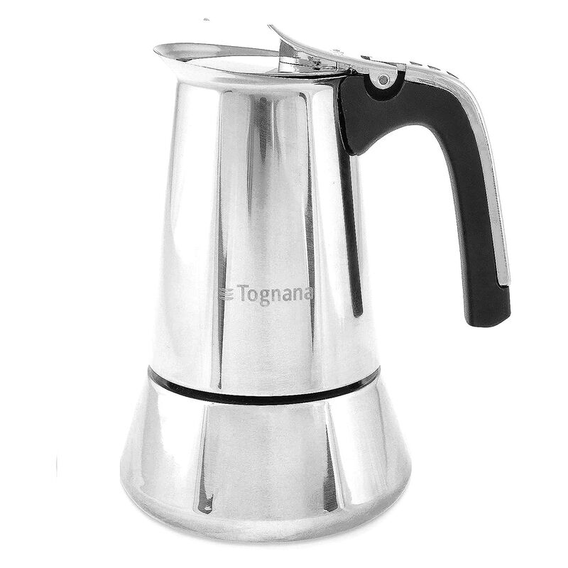 Tognana Riflex Induction Coffee Maker 240 ml (Makes 4 Cups) - Silver