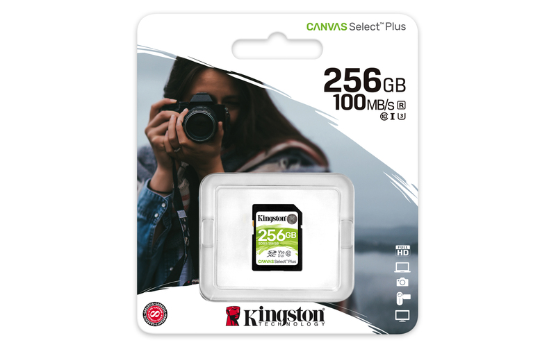 Kingston 256GB Canvas Select Plus UHS-I SDXC Memory Card