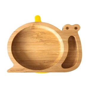 Eco Rascals Snail Suction-Grip Plate for Baby & Toddler - Yellow