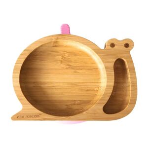 Eco Rascals Snail Suction-Grip Plate for Baby & Toddler - Pink