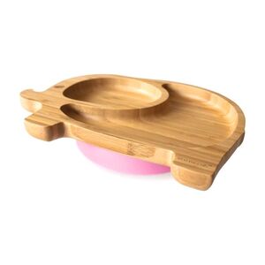 Eco Rascals Elephant Suction-Grip Plate for Baby & Toddler - Pink