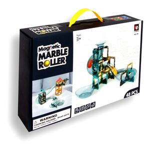 Toys Station Magnetic Building Blocks Marble Roller Set(48 Pieces)