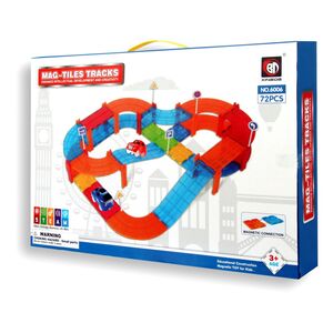 Toys Station Magnetic Tiles Tracks Set (72 Pieces)