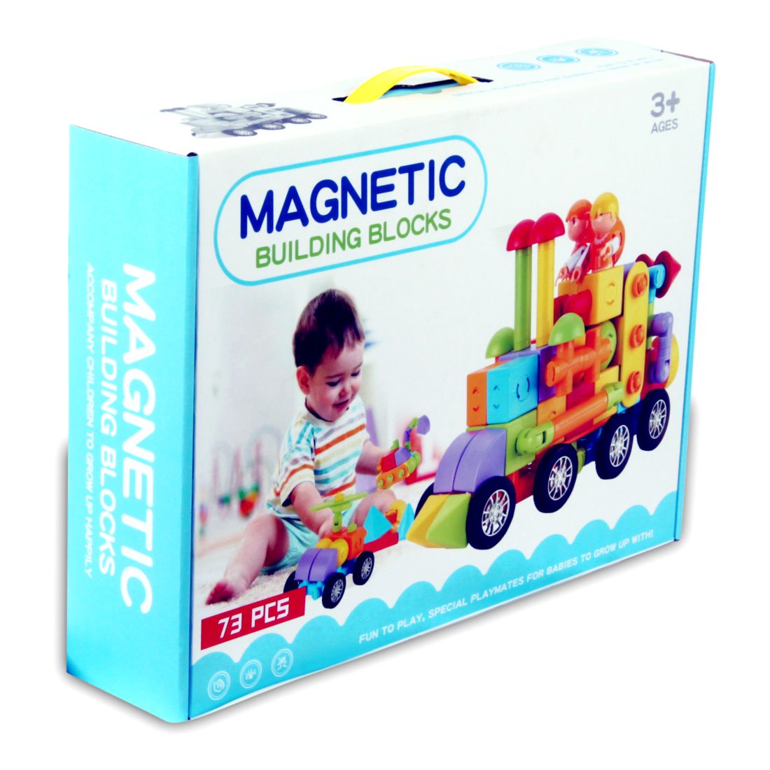 Toys Station Magnetic Building Blocks Set (73 Pieces)