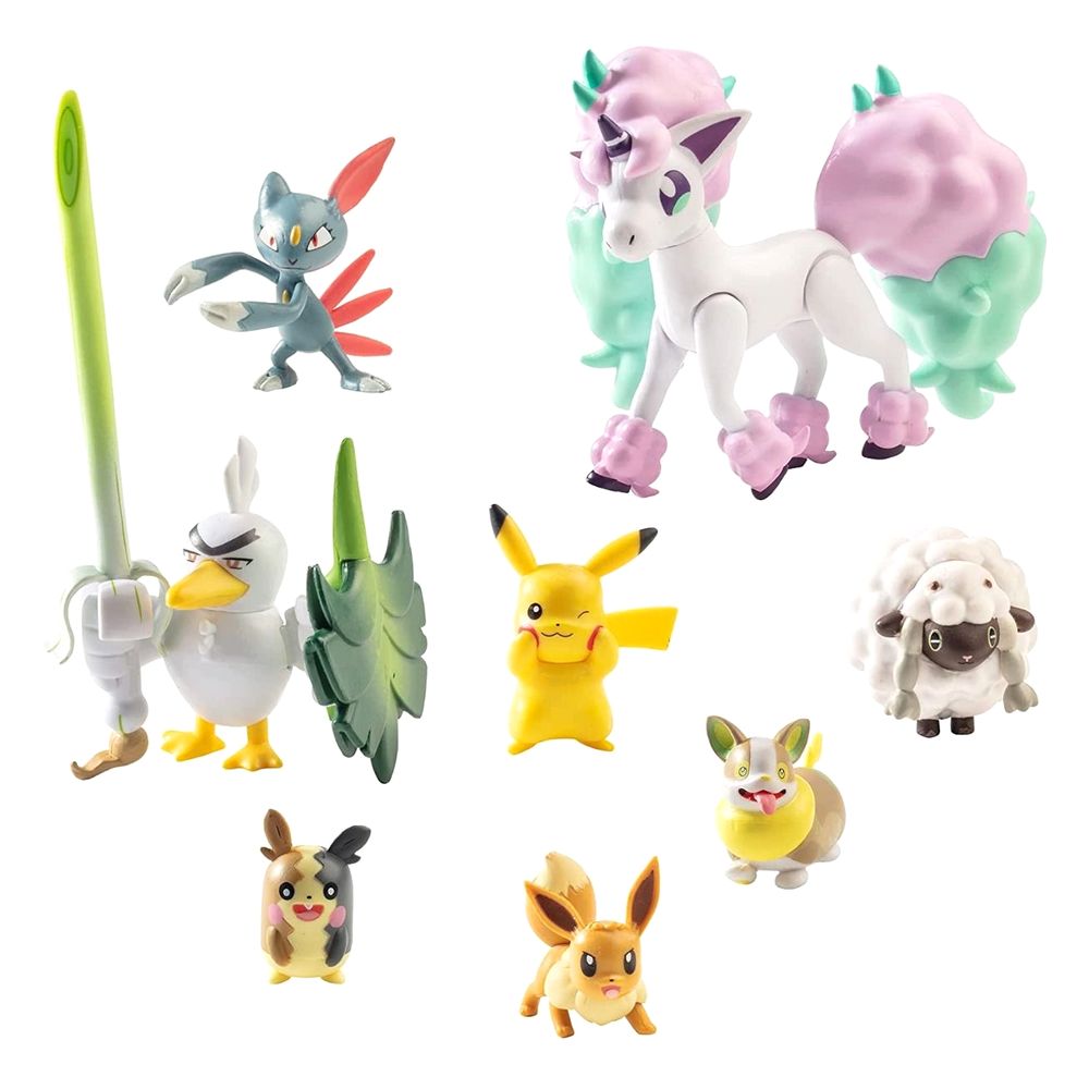 Bonecos Pokémon Battle Figure Multi Pack (8 Figuras) - Scorbunny Bonecos Pokémon Battle Figure Multi Pack (8 Figuras) - Scorbunny