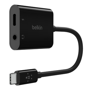 Belkin Rockstar 3.5mm Audio + USC-C Charge Adapter