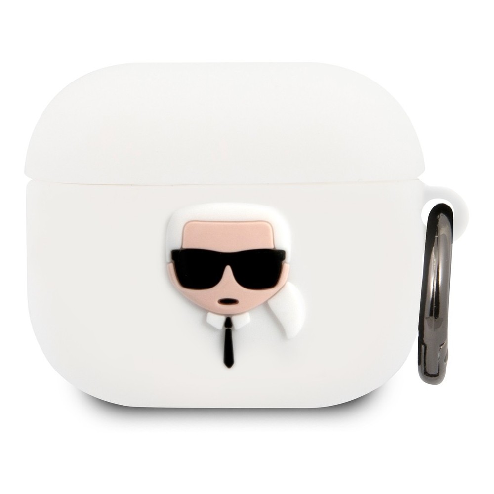Karl Lagerfeld Karl Head Case for Apple AirPods 3 White