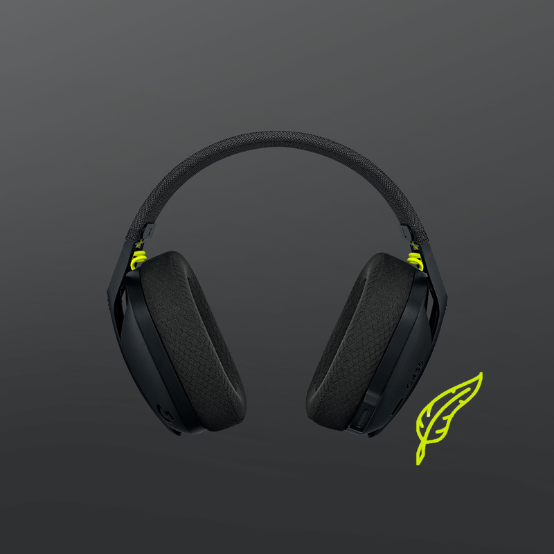 Logitech G G435 Lightspeed Wireless Gaming Headset - Black/Neon Yellow