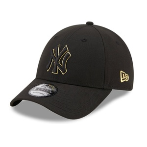 New Era Black and Gold New York Yankees Snapback Cap Black