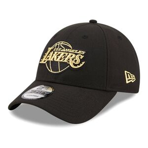 New Era Black and Gold Los Angeles Lakers Snapback Cap Black