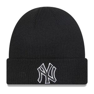 New Era Pop Outline Cuff Knit New York Yankees Beanie Black