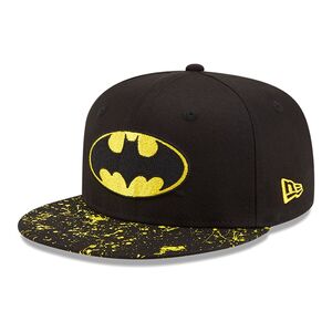 New Era Chyt Paint Splat Visor Batman Snapback Cap Black Youth