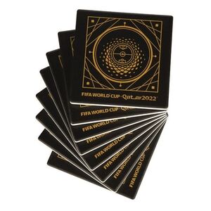 Fifa OLP Premium Coasters Set Black & Gold (Set of 8)