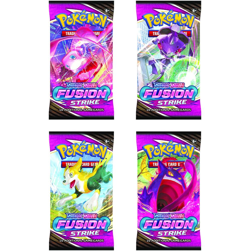 Shop for Pokemon TCG Sword & Shield 8 Fusion Strike Booster (Single Pack - 10 Cards) | Virgin Megastore Qatar Shop for Pokemon TCG Sword & Shield 8 Fusion Strike Booster (Single Pack - 10 Cards) | Virgin Megastore Qatar