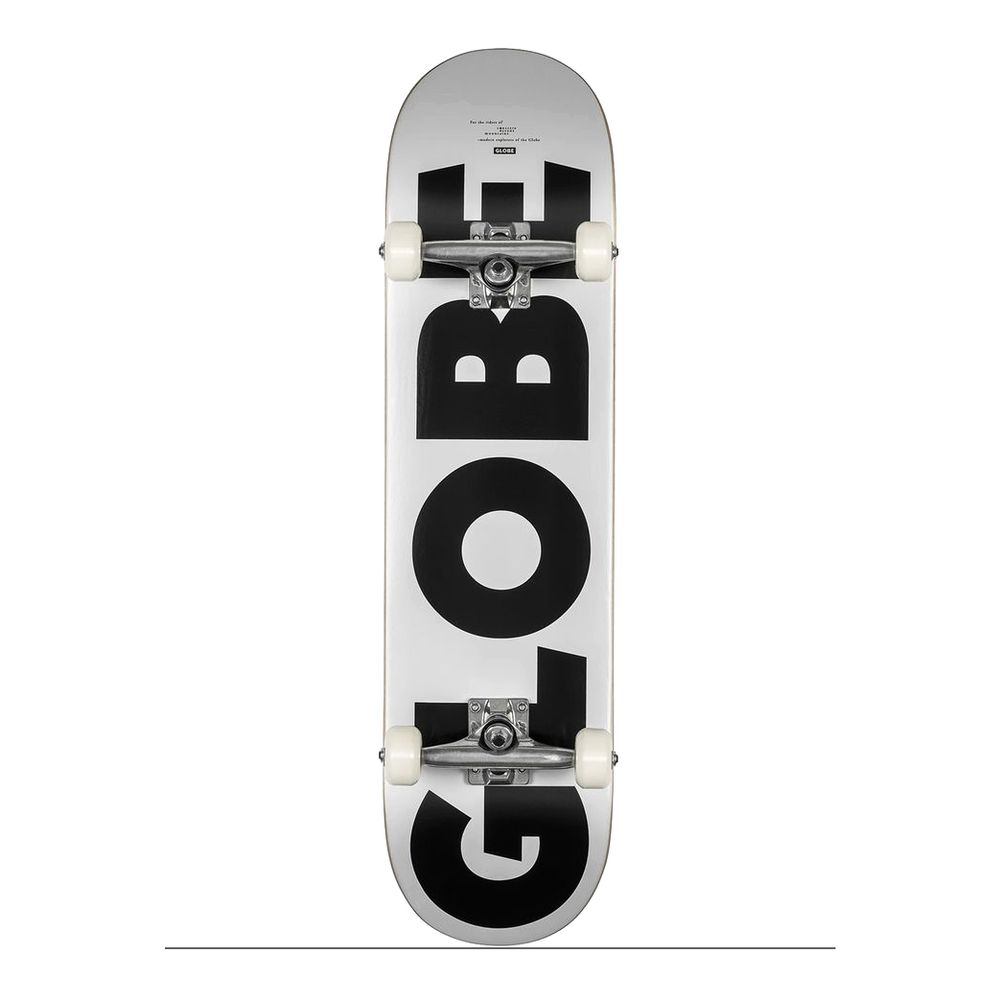 Globe G0 Fubar White/Black Skateboard 8.0-Inch