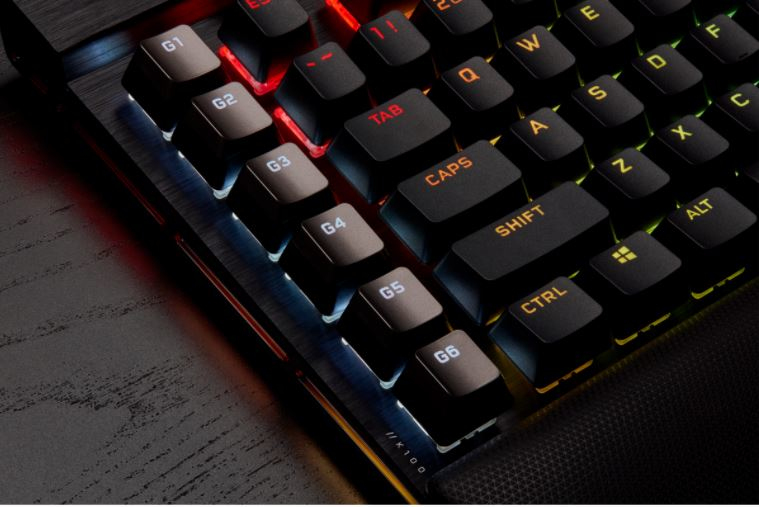 Corsair K100 RGB Optical-Mechanical Gaming Keyboard Corsair OPX Switch - Black