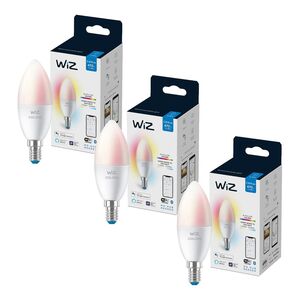 WiZ Candle C37 E14 Full Color - Pack of 3 (Bundle)