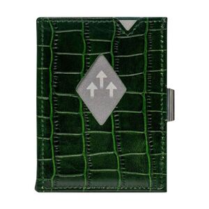 Exentri RFID Leather Wallet Caiman Green