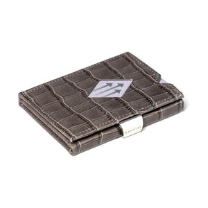 Exentri RFID Leather Wallet Caiman Grey