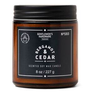 Gentlemen's Hardware Jar Candle Bergamot & Cedar 8oz