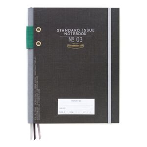 Gentlemen's Hardware Standard Issue 3 Black Planner (6.75 x 8.5 inches)
