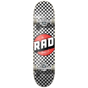 Rad Complete Progressive Skateboard Checkers Black/White (7.75-Inch)